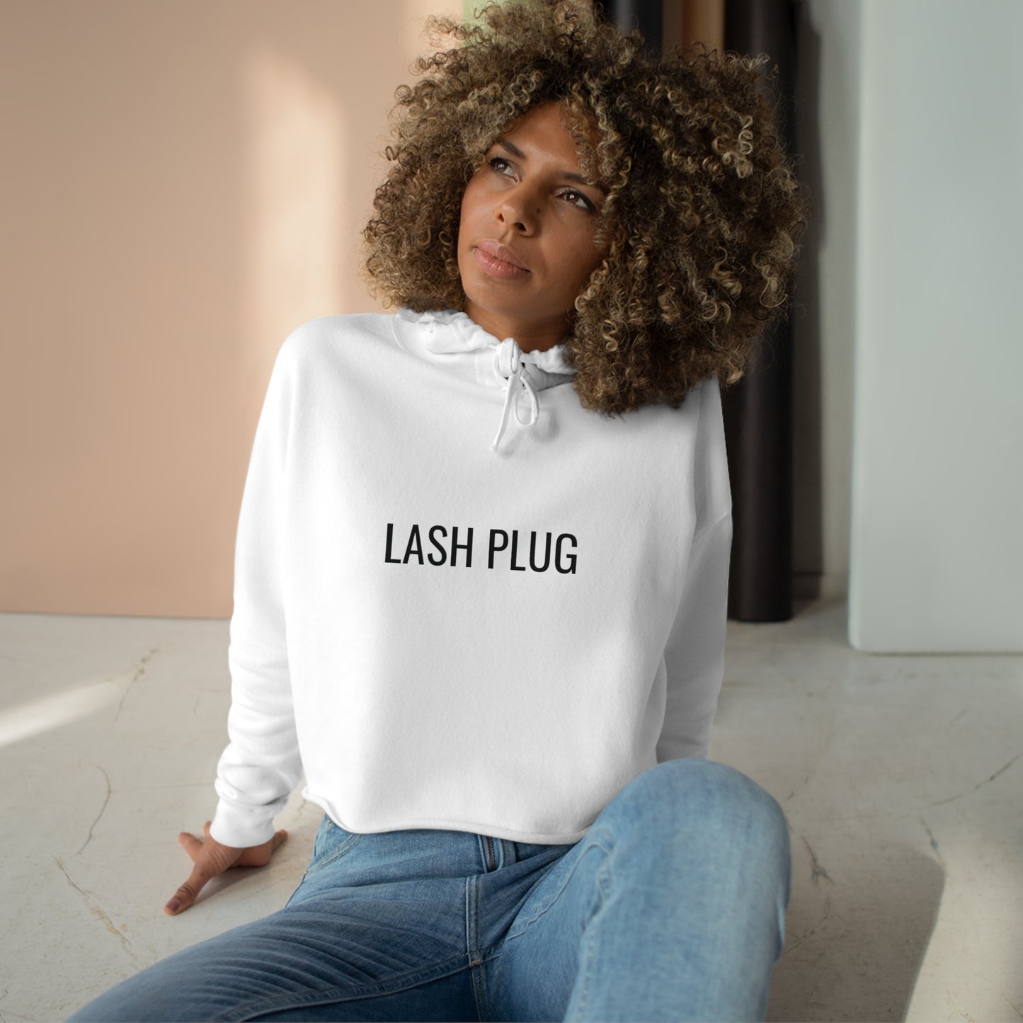 LASH PLUG Crop Hoodie