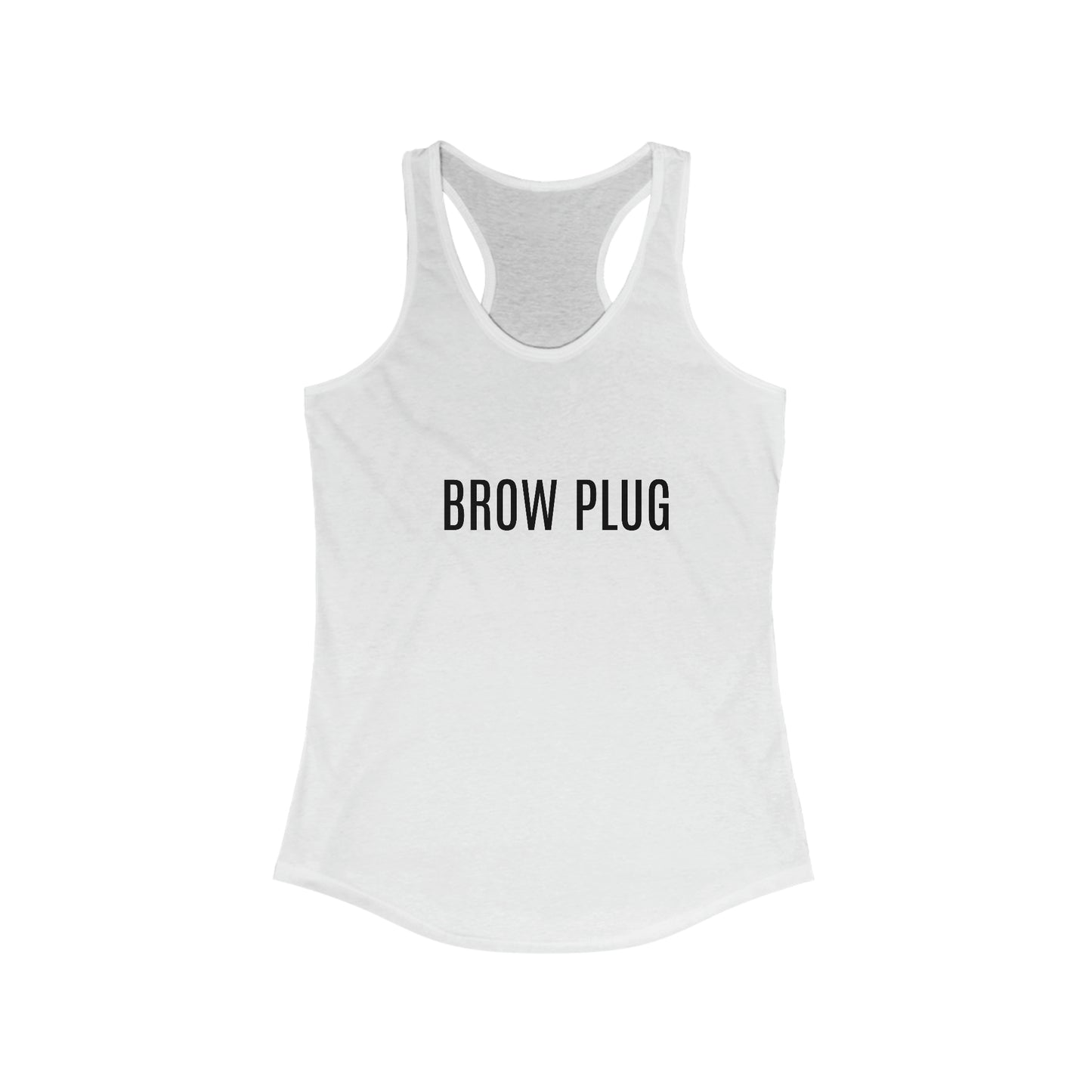 BROW PLUG Racerback Tank